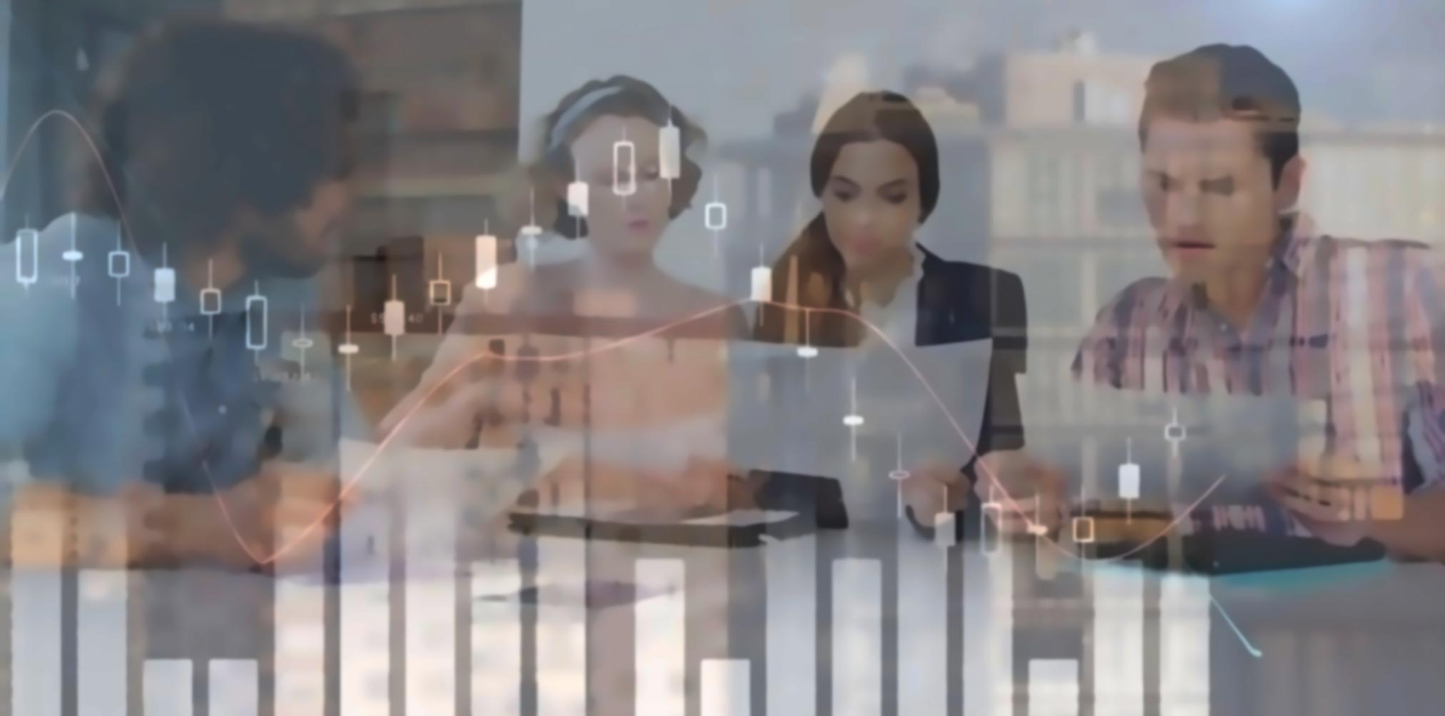 Cryptocurrency trading floor with multiple screens showing DeFi protocols and market data